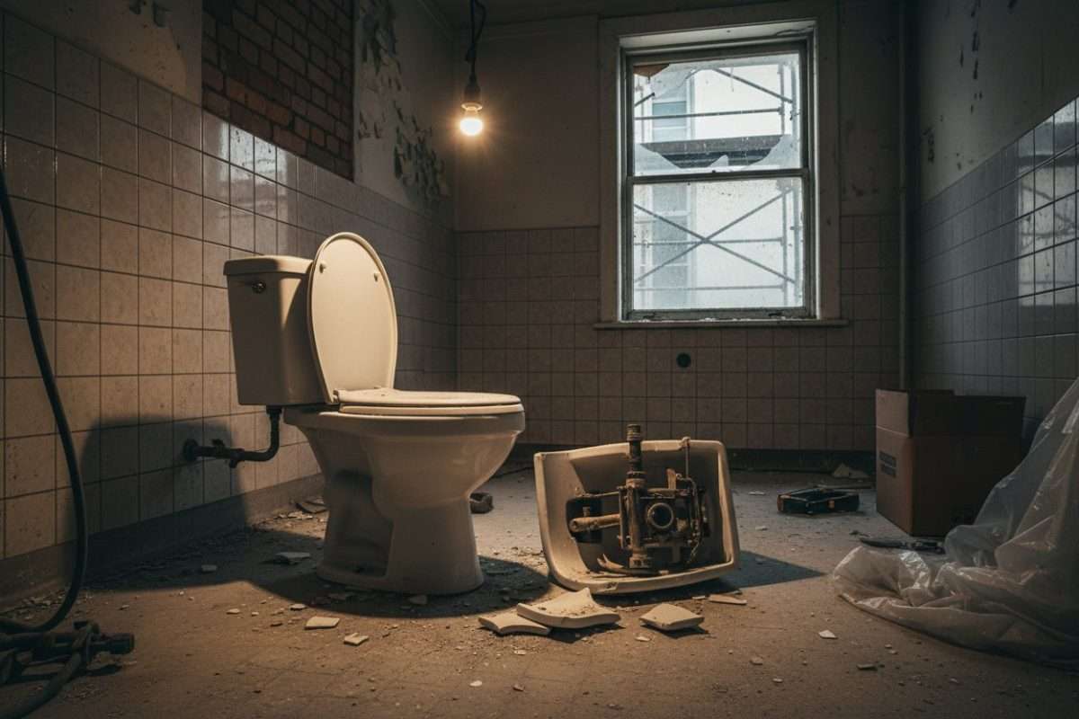 Bloc WC tombé dans les toilettes : que faire ?