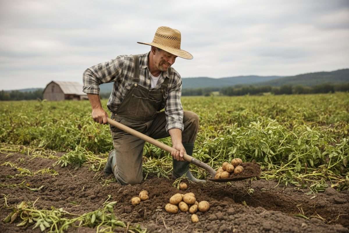 Récolte des pommes de terre : calendrier, méthodes et conservation