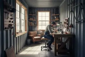 Aménagement container atelier : créez votre espace de travail